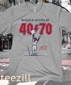 2023 Ronald Acuña Jr. MLB 40-70 Club T-Shirt