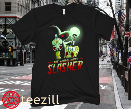 Halloween SpongeBob SquarePants The Hash Slinging Slasher Funny Halloween Spooky Shirt