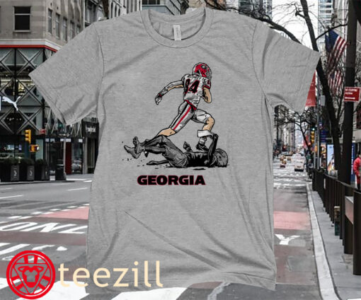 Ladd McConkey Superstar Pose T-Shirt Georgia Football