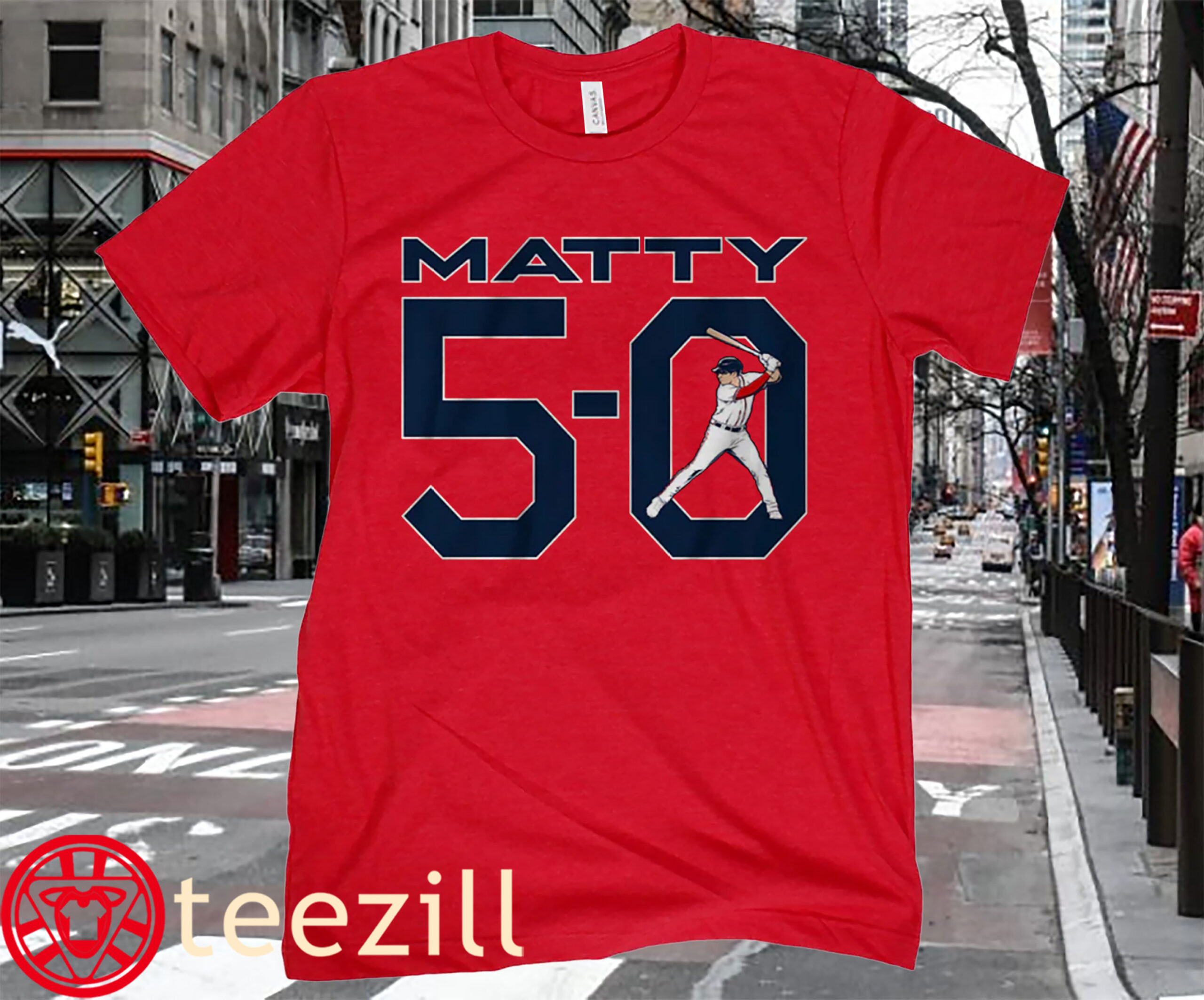 Portraits and Numbers Matt Olson Matty 5-0 Tee Shirt - Atlanta Braves -  teezill