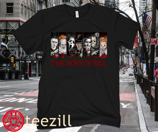 The Boys Of Fall Vintage Scary Horror Halloween T-Shirt