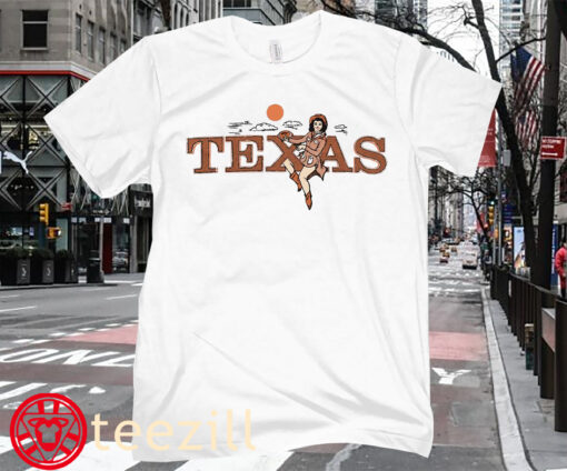 USA Texas Cowgirl Poster T-Shirt