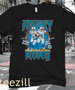 Angry Runs Dolphins Mostert And Brooks Shirt T-Shirt Black