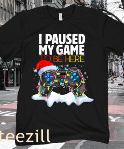 Christmas I Paused My Game To Be Here Kids Boy T-Shirt
