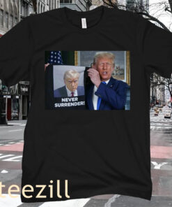 Donald Trump Shows Off Mugshot Shirt