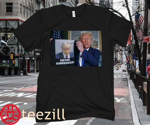 Donald Trump Shows Off Mugshot Shirt
