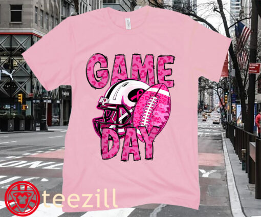 Game Day Tee Pink Breast Cancer Shirt