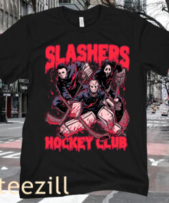 Halloween Horror Characters Slashers Hockey Club Tee Shirt