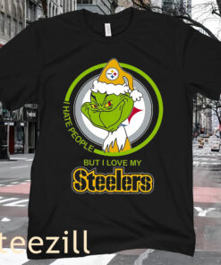 I Hate People But I Love My Steeler Grinch T-shirt