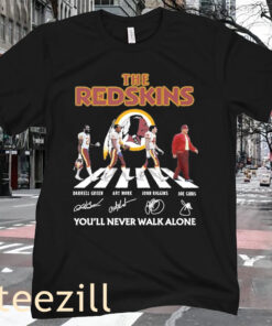 The Redskins You’ll Never Walk Alone Signatures Tee Shirt