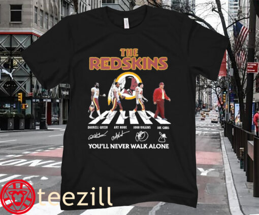The Redskins You’ll Never Walk Alone Signatures Tee Shirt