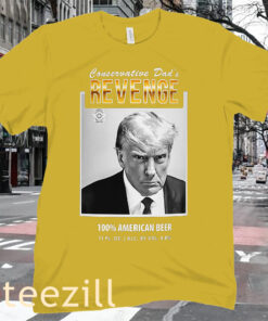 Trump Mugshot Cans A Beer T-shirt