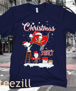 Christmas Snoopy and Charlie Brown Tampa Bay Buccaneers Shirt