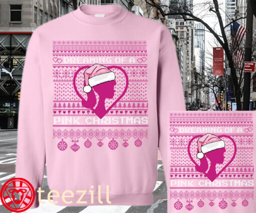 DREAMING OF PINK CHRISTMAS UGLY SWEATER SHIRT