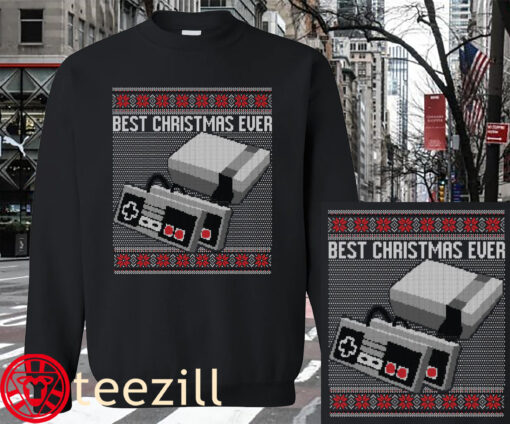 THE BEST CHRISTMAS EVER UGLY SWEATER SHIRT