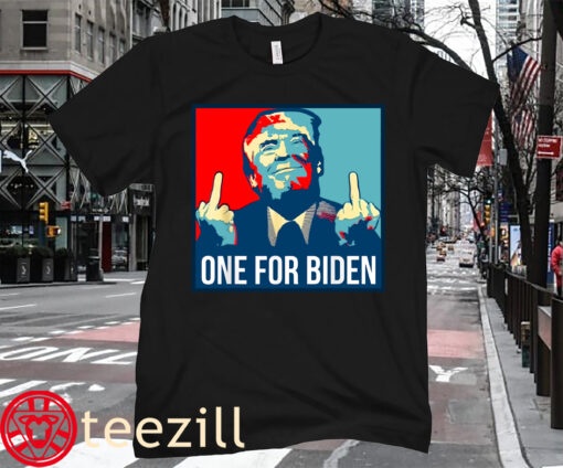 Donald Trump Middle Finger Biden America Republican T-Shirt