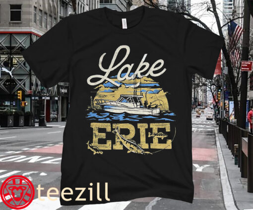 Fishing Tee Lake Erie Walleye Fishing Shirt