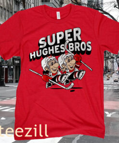 The New Jersey Hockey - Jack and Luke Super Hughes Bros T-Shirt