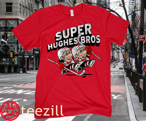 The New Jersey Hockey - Jack and Luke Super Hughes Bros T-Shirt