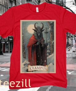 Xmas Krampus Tarot Card Hail Santa Christmas Shirt