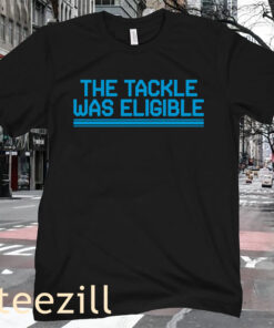 Apparel Detroit Football The Tackle Was Eligible Tee Shirt