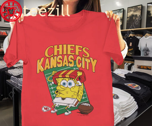 Kansas City Chiefs- SpongeBob SquarePants Shirt