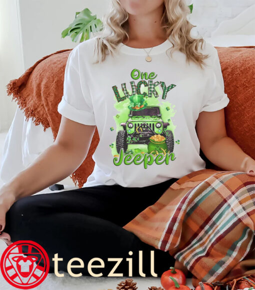 Kids One lucky Jeeper St Patrick’s Day Tshirt