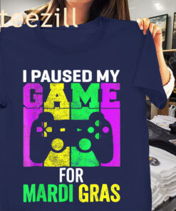 My Game For Mardi Gras Video Game Mardi Gras Shirt