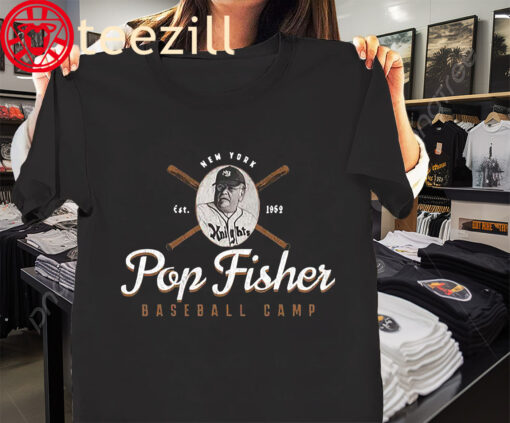 NY EST 1952 Pop Fisher Baseball Camp Tee Shirt