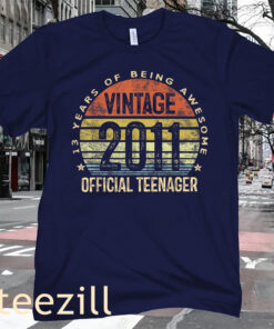 Official Teenager 13th Birthday Gifts 13 Yr Old Shirt