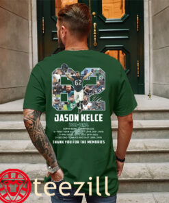 Posters Jason Kelce Number 62 Thank You For The Memories Shirt