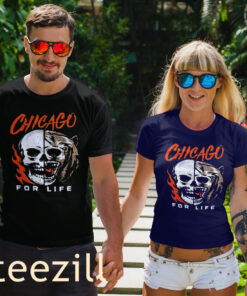 Skull And Bear Chicago Football For Life Shirt