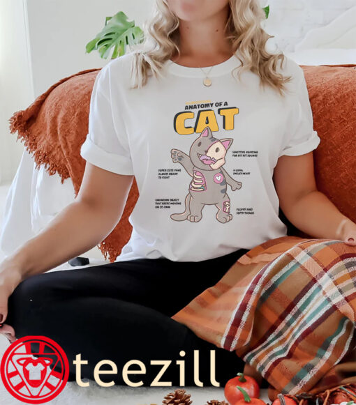 The Yujinclothing Cat Anatomy T-Shirt