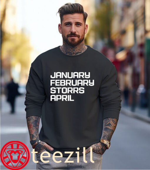 UConn Huskies CT Months January February Storrs April Shirt