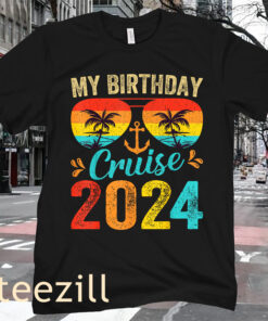 Vacation My Birthday Cruise 2024 Party Cruise Birthday T-Shirt