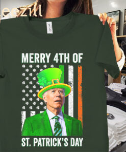 4th Of St Patrick's Day Joe Biden Leprechaun Hat Shirt