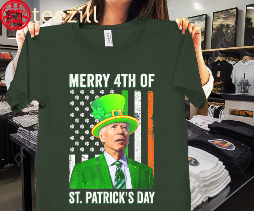 4th Of St Patrick's Day Joe Biden Leprechaun Hat Shirt