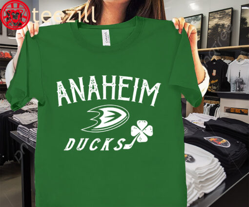 Anaheim Ducks Green St. Patrick's Day Shirt