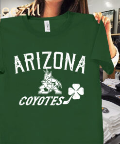 Arizona Coyotes Green St. Patrick's Day Shirt