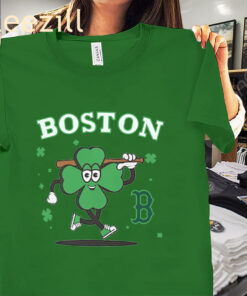 B- ST. Patrick’s Day Boston Red Sox Baseball T-Shirt