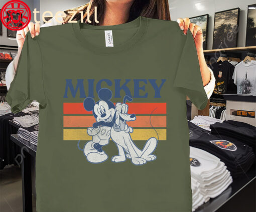 Boy Retro Disney Mickey And Friends Dog T-Shirt