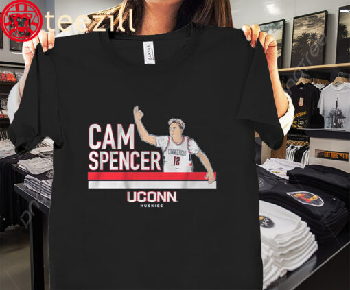 Cam Spencer Signature Pose Shirt UConn Huskies Basketball