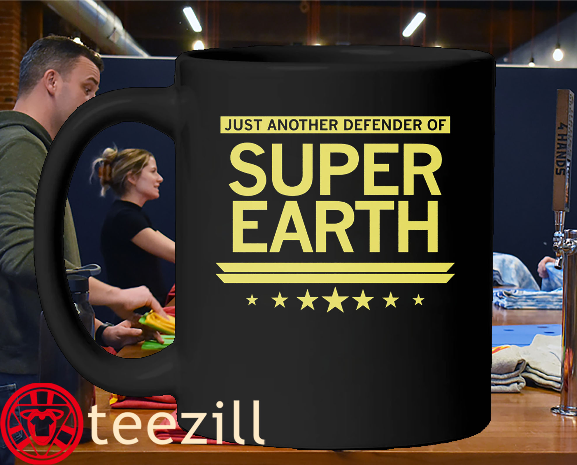 Just Another Defender of Super Earth Tee Shirt - Image 4