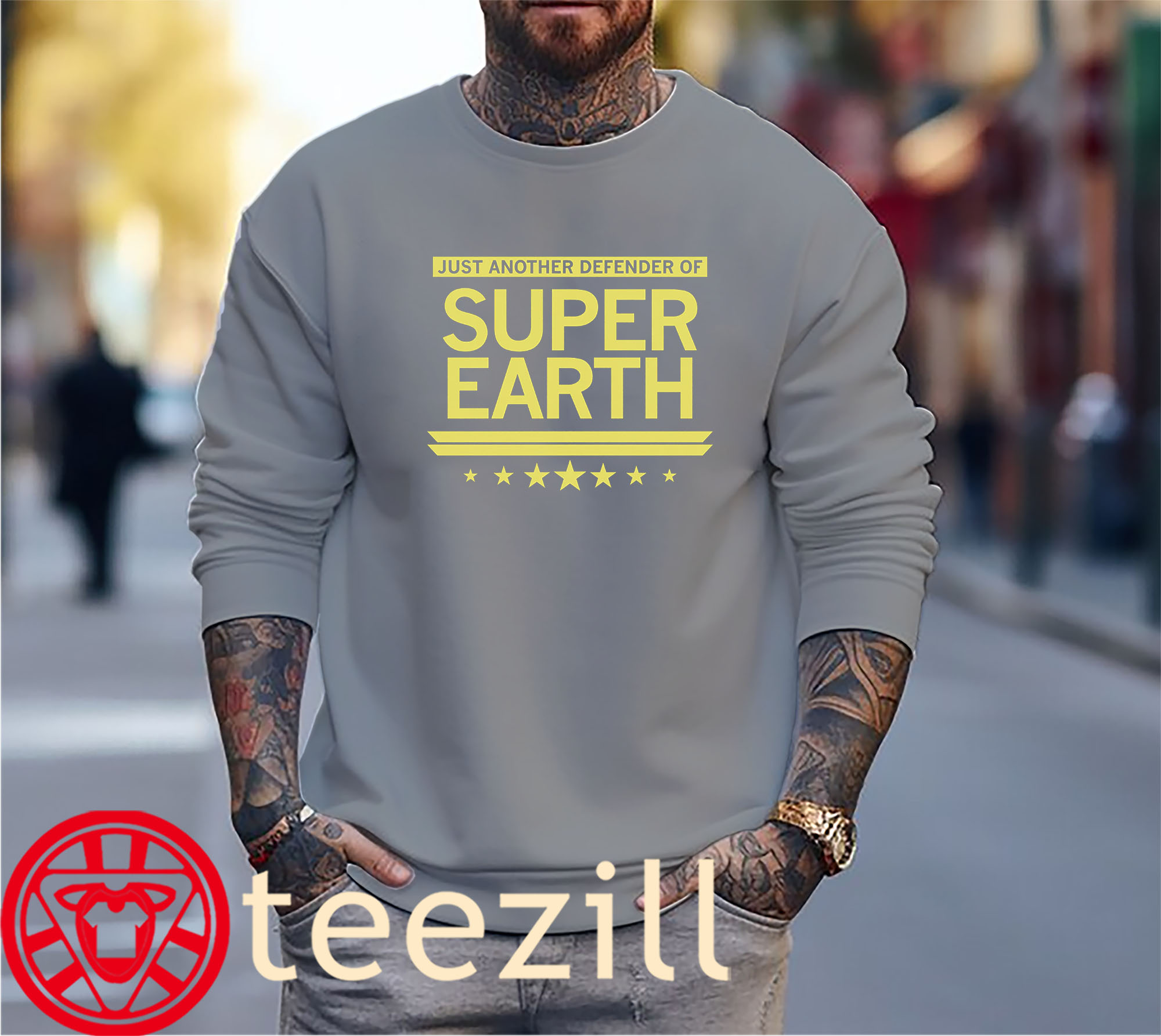 Just Another Defender of Super Earth Tee Shirt - Image 3
