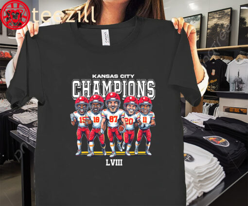 KC Chiefs City Football Champions LVIII T-Shirt