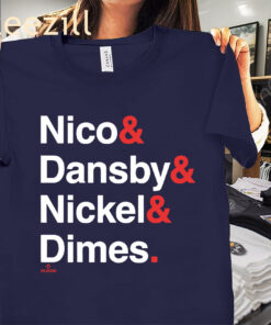 Nico & Dansby & Nickel & Dimes Shirt Chicago Cubs Baseball