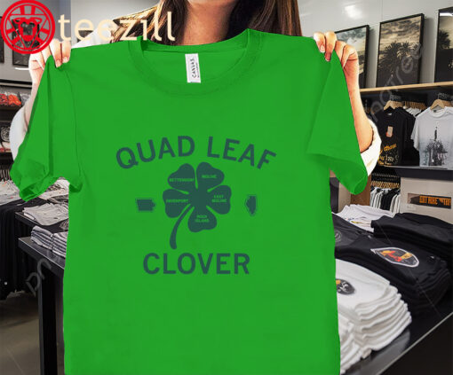 Quad Leaf Clover Shamrock Shirt St Patricks Day