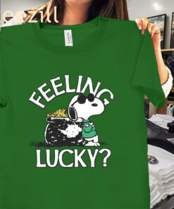 Snoopy Patrick's Feeling Lucky Shirt