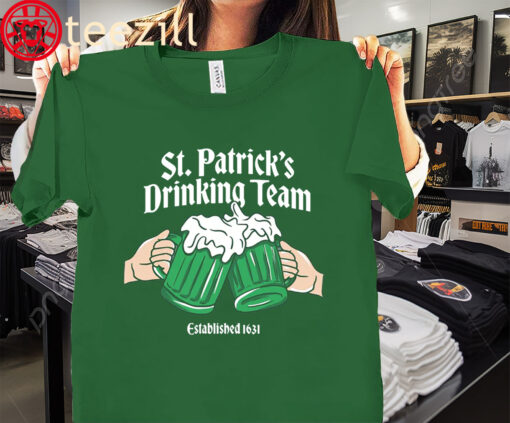 St. Patricks Day Drinking Beer Established 1631 Team Shirt