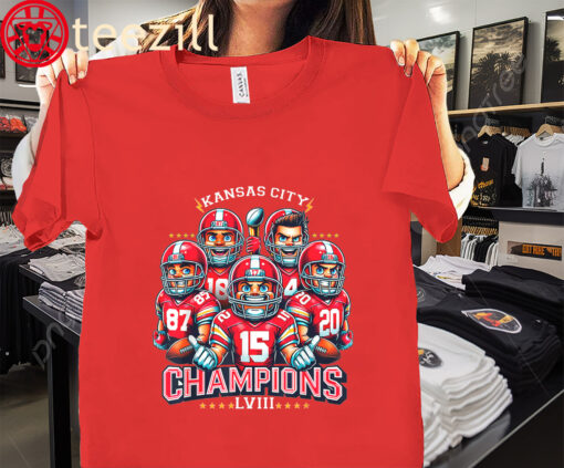 The 49ers Kansas City Chiefs Football Champions LVIII Shirt